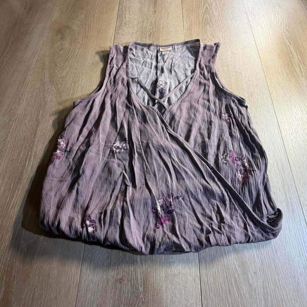 Mossimo Women's Purple and Brown Vest